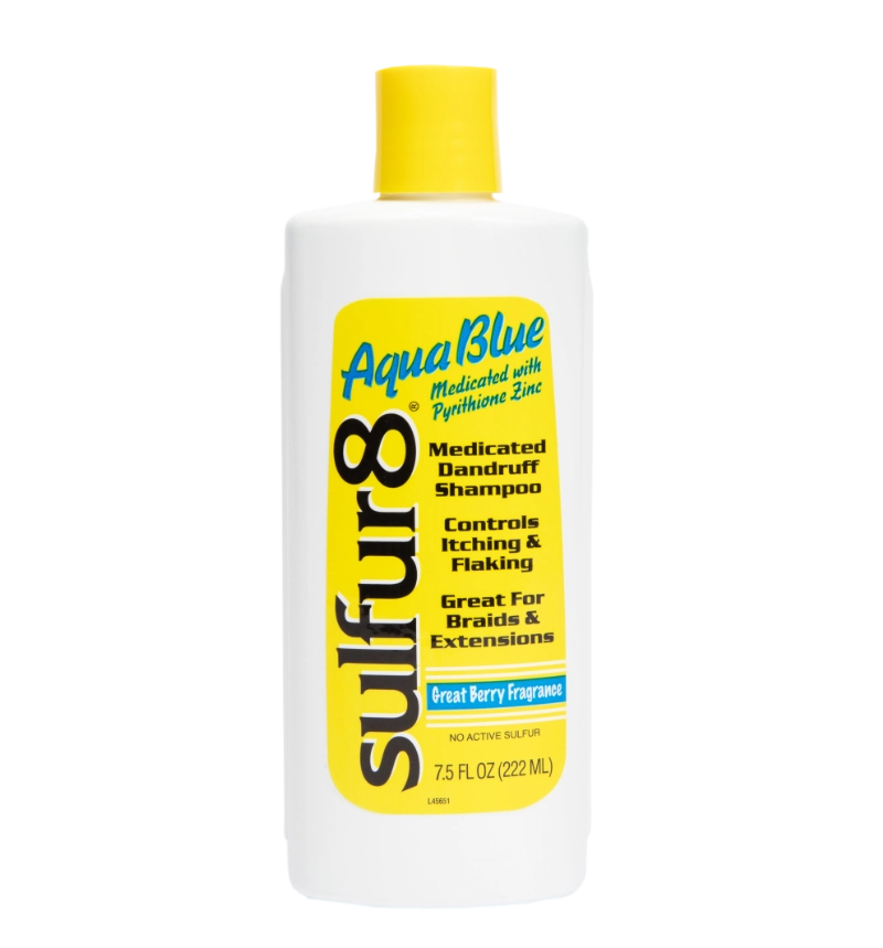 Aqua Blue Medicated Dandruff Shampoo - Sulfur 8 Hair Care