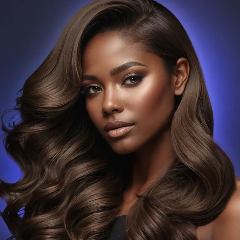 Sulfur8 model wavy hair