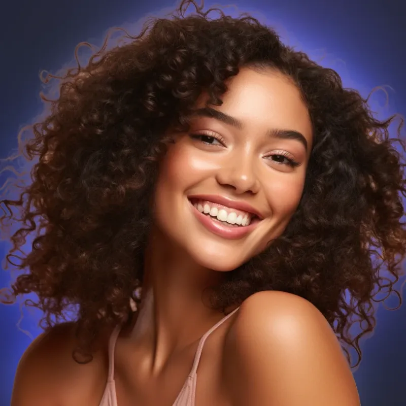 Sulfur8 model curly hair